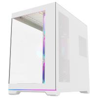 Rampage KAIZER Kumandalı 7*12cm ARGB Fan+Kontrolcü PWM Fanlı ATX/M-ATX Beyaz Oyuncu Kasası PSU YOK 